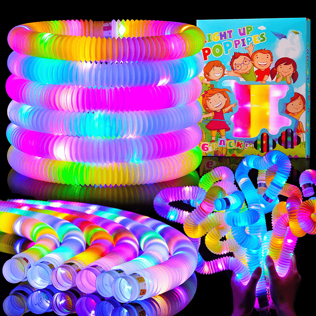 24 Piezas de Favores de Fiesta Iluminados para Niños 4-8-12