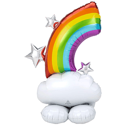 amscan Globo de aluminio Anagram Rainbow Airloonz de 52"Mult