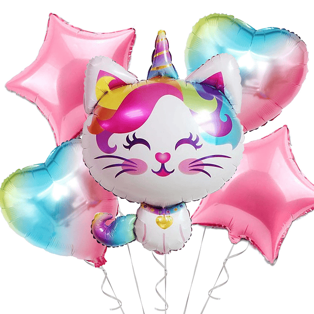 Suministros para fiestas de Caticorn, decoraciones de globos