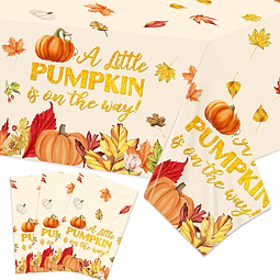 Little Pumpkin Baby Shower Decoraciones 3PCS a Little Pumpki