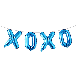 Globos de papel de aluminio con letras XOXO de 16 pulgadas,