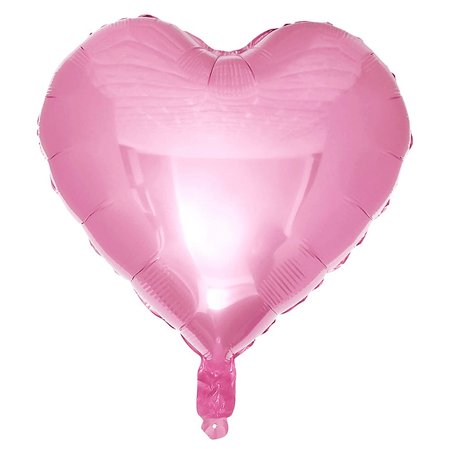 10 globos en forma de corazón de papel de aluminio rosa perl