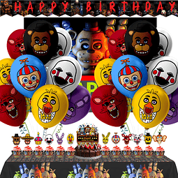 Los suministros para la fiesta de cumpleaños para FNAF inclu