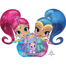 Globo de fiesta Shimmer Shine Airwalker tamaño 53 pulgadas