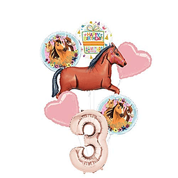 Spirit Riding Free Party Supplies decoraciones de ramo de gl