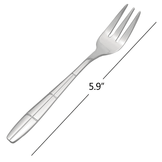 Tenedor de degustación de acero inoxidable de 12 piezas/3 di