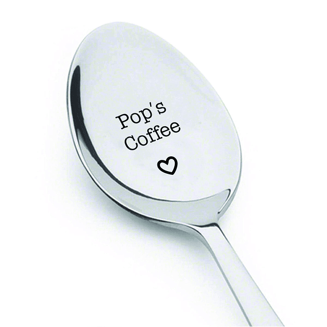 Cuchara de café Pop's - Regalo personalizado para Pop - Rega