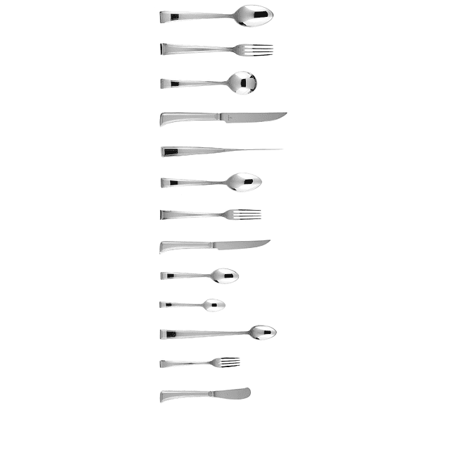 Pantheon Juego de 12 cuchillos de mesa de acero inoxidable 1