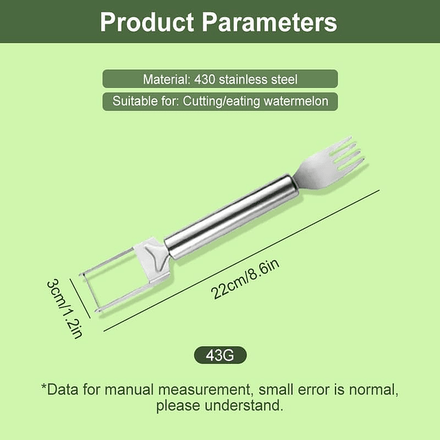 Cortador de sandía 2 en 1, herramientas de corte de frutas d