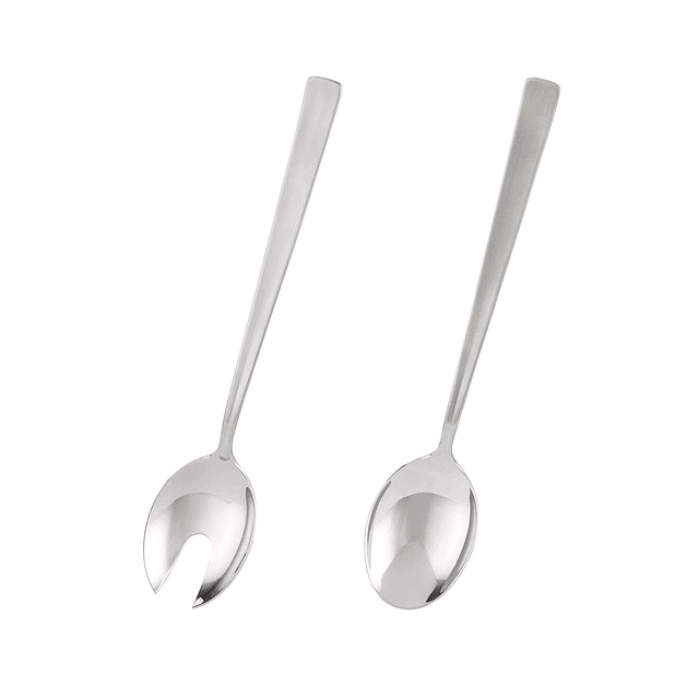 Utensilios para servir ensalada de acero inoxidable, inoxida