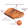 Soporte para cuchara para estufa con pies de silicona antide