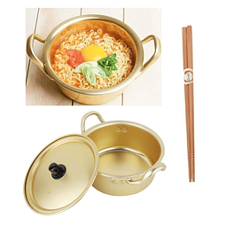 Olla de fideos coreanos Hot Shin Ramyun de aluminio de 6,3 "