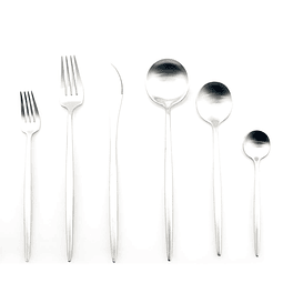 Luxury Silverware Royal Cutlery Set - Juego de cubiertos de