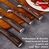 Juego de 4 cuchillos para carne de 5,25 pulgadas, cuchillo p