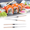 Palillos de sushi, palillos de cocina de acero inoxidable de