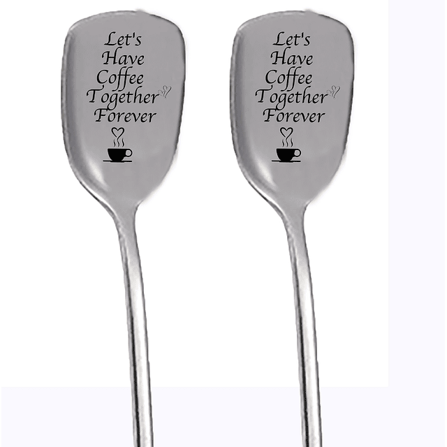 Cuchara de café Let's Have Coffee Together Forever, regalo p