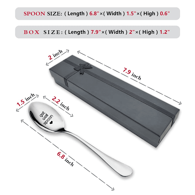 Cuchara Get Well, divertida cuchara de acero inoxidable grab