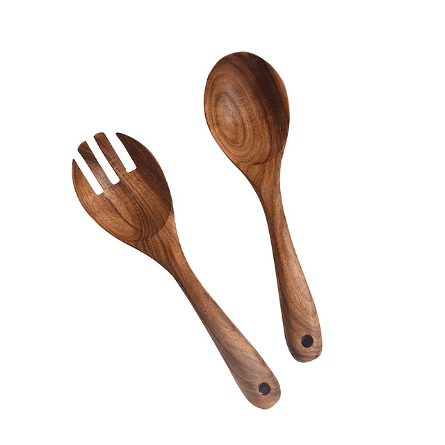 Juego de 2 cucharas agitadoras de madera de acacia, utensili