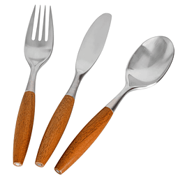 Flatware Juego de cubiertos de plata, acero inoxidable, uten