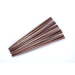 palillos de madera maciza de nogal negro 5 pares 1 juego