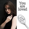 Cuchara You Are Loved para mujeres, mejores amigas, regalos