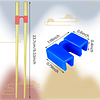 5 Pares de Palillos Reutilizables Ayudantes de Palillos de E