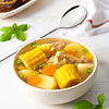 Cucharas coreanas con mangos largos, cucharas de sopa de 8,5