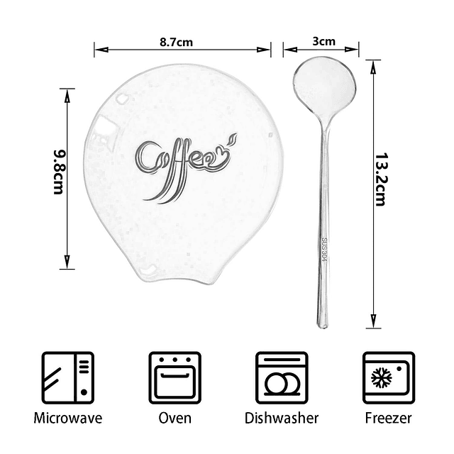 Soporte para cuchara de café, pequeño soporte para cuchara d