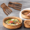 Salad Hands, juego de 2 servidores de ensalada de madera de