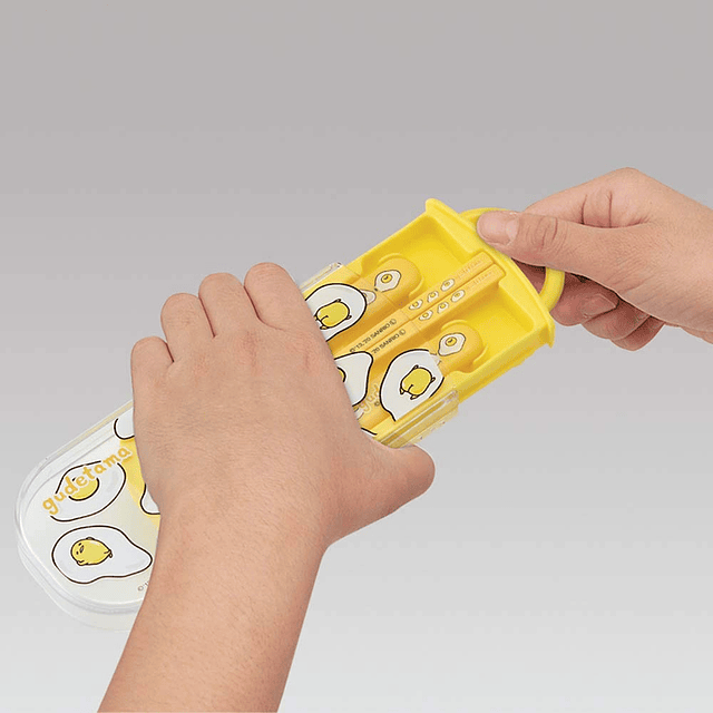 Sanrio Gudetama Juego de utensilios para el almuerzo con hue