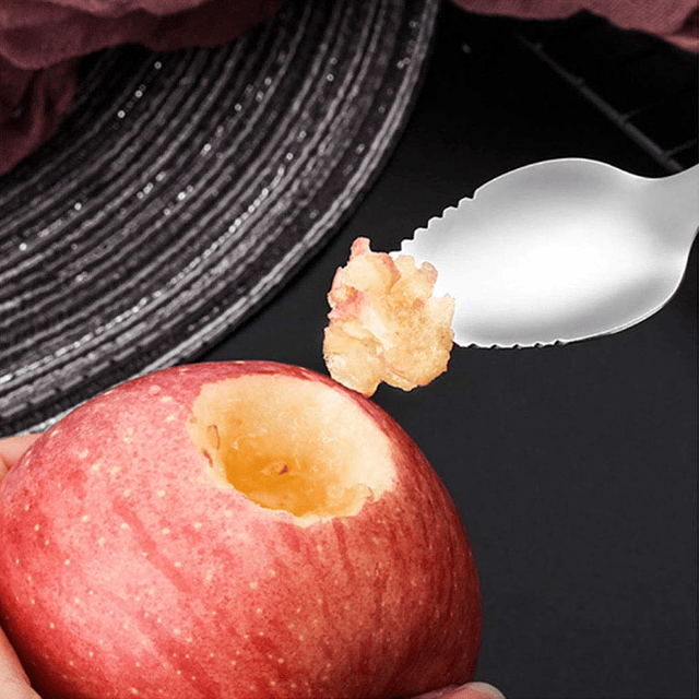 Cucharas de pomelo con bordes redondos dentados para cítrico