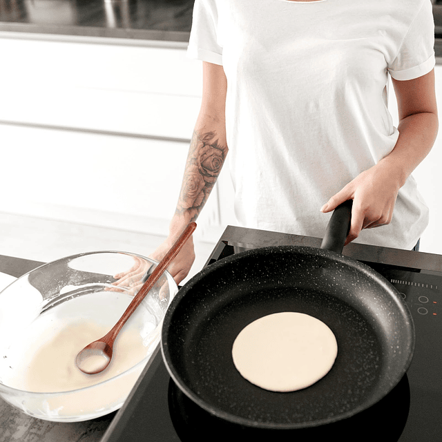 Cuchara de sopa de madera coreana, cuchara larga de madera p