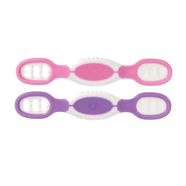 Dip & Scoop Spoons - Paquete de 2 cucharas de destete LED pa