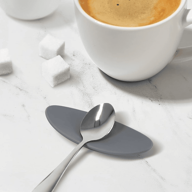 Carrotez Soporte pequeño de silicona para cucharas de café,