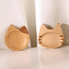 Soportes de madera para cucharas de café para gatos, 2 lindo