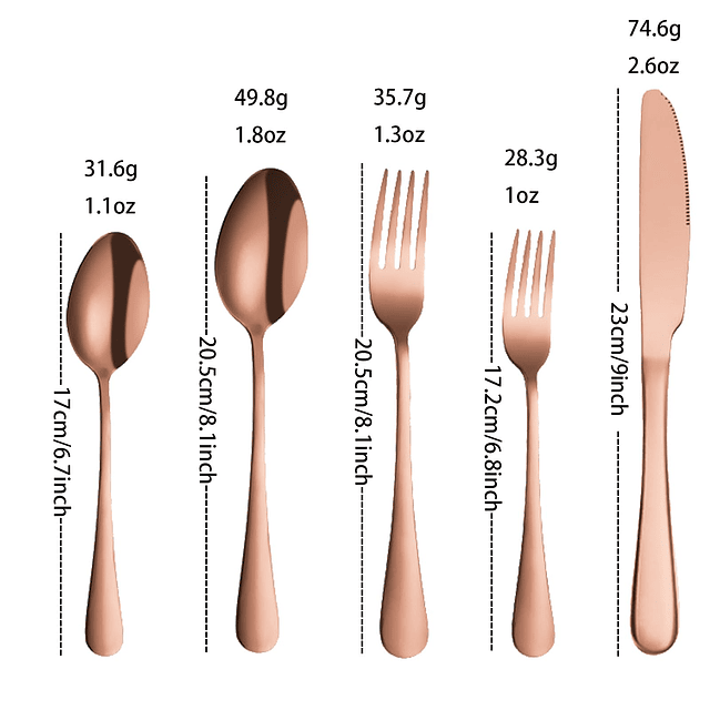 Juego de cubiertos de 40 piezas para 8, juego de cubiertos d