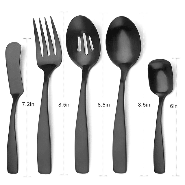 Juego de utensilios para servir, juego de anfitriona de 5 pi