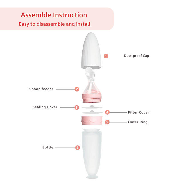 Cuchara dispensadora de comida para bebés: Dispensador de al