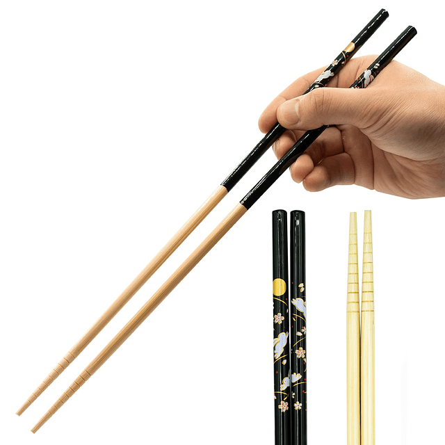 Palillos de Cocina Tanaka Hashi Largos Japoneses - Hechos en