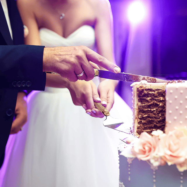 Juego de cuchillo y servidor para tartas de boda, cortador d