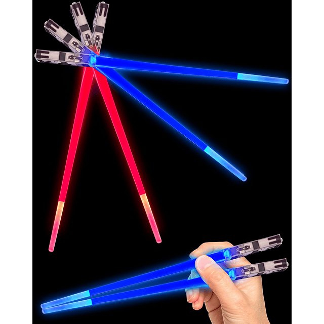 Palillos de sable de luz iluminados, palillos de Starwars il