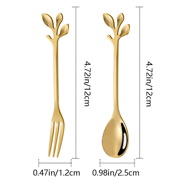 Juego de 10 cucharas de café doradas, mini cuchara de té exp