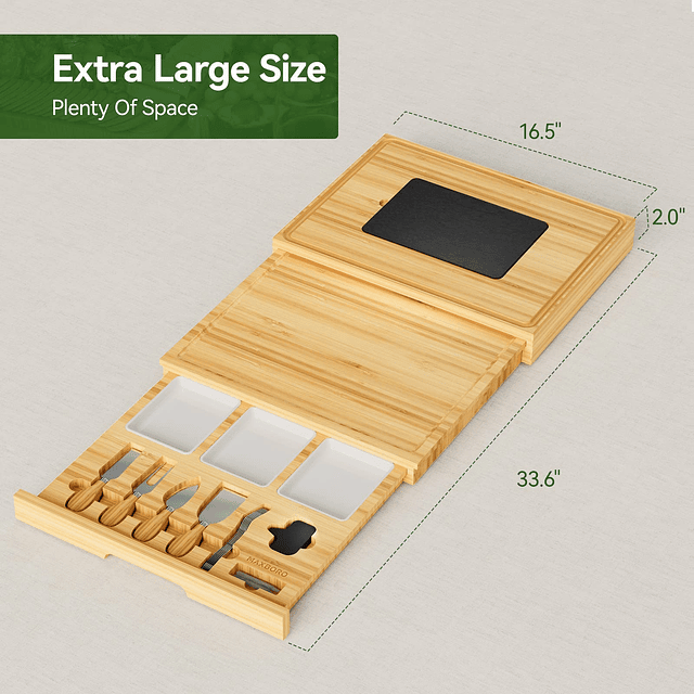 Juego de tablas de charcutería extragrandes, para mamá de hi