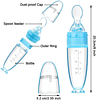 2 Cucharas de Silicona para Bebé Cuchara de Alimentación par