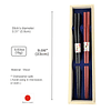 Palillos japoneses premium reutilizables 2prs Set Hecho en J