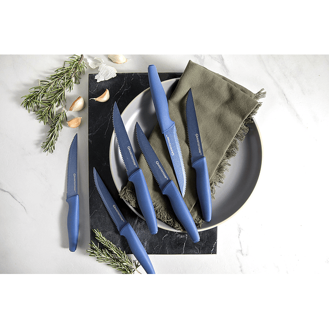 Nutriblade Blue Juego de cuchillos para carne de 6 piezas, h