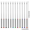 12 tenedores para fondue, palitos de fondue de acero inoxida