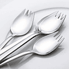 Sporks, paquete de 4 tenedores de acero inoxidable 18/10 de