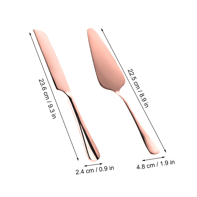 Juego de 2 cuchillos para pastel de boda, juego de corte de