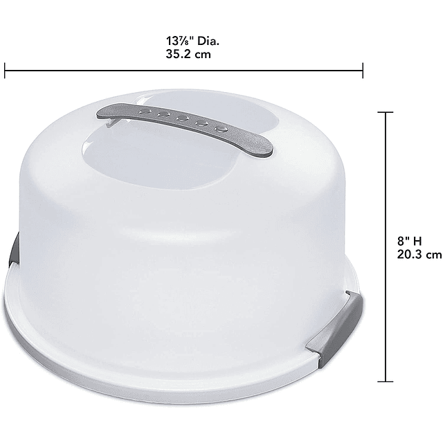 Servidor para tartas STERILITE, 1 paquete, blanco